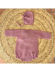 Pelele solita rosa empolvado