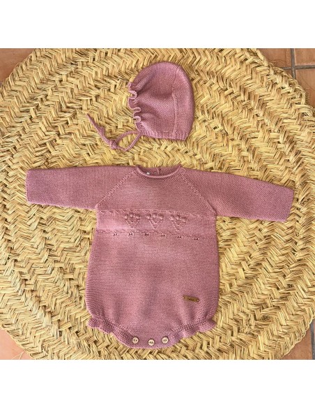 Pelele solita rosa empolvado