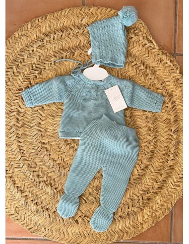 Conjunto 3 piezas verde agua