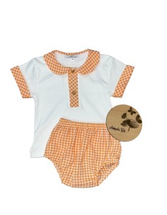 Conjunto niño naranja