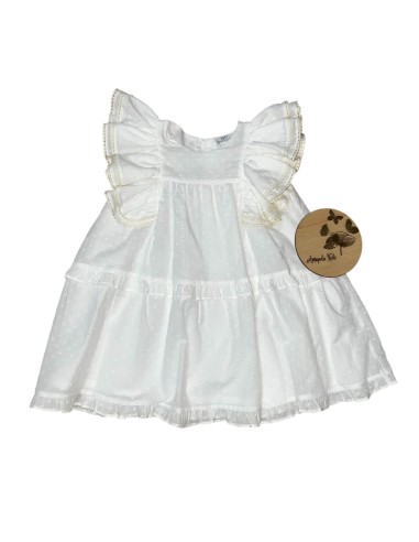 Vestido plumetis blanco