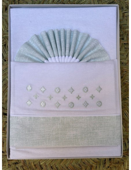 Sábanas Minicuna Franela Verde Agua - Comodidad para Tu Bebé