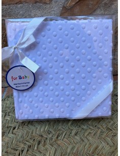 Manta Topo Blanca - Suave y Elegante para Tu Bebé