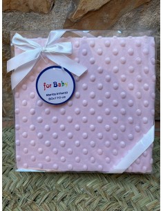 Manta de Topos Rosa - Suave y Encantadora para Tu Bebé