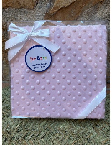 Manta de Topos Rosa - Suave y Encantadora para Tu Bebé