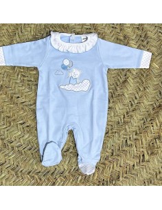 Pijama finito globo celeste
