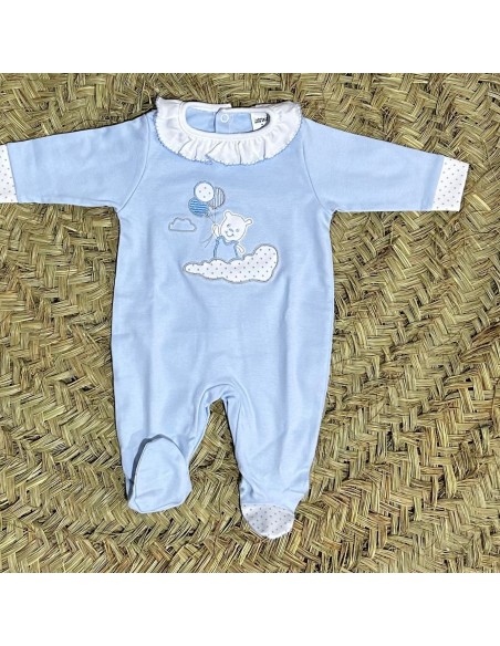 Pijama finito globo celeste
