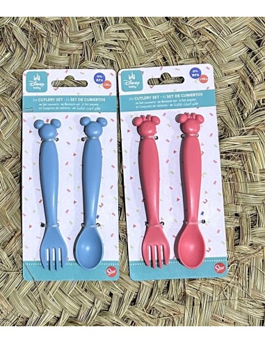 Cubiertos mickey y minnie