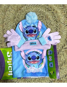 Set de gorro rosa sticth