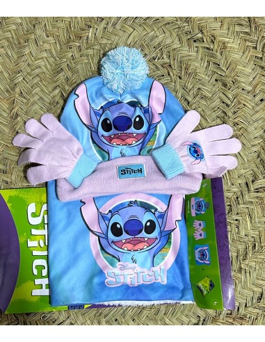 Set de gorro rosa sticth