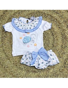 Conjunto niña tortuga