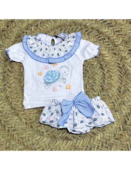 Conjunto niña tortuga