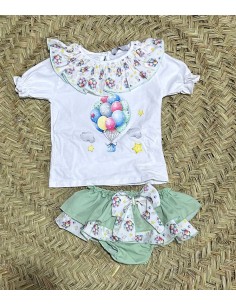 Conjunto globo niña