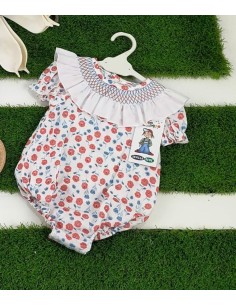 Pelele maxi cuello floral