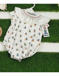 Pelele maxi cuello cereza