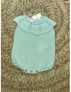 Pelele con cuello verde agua