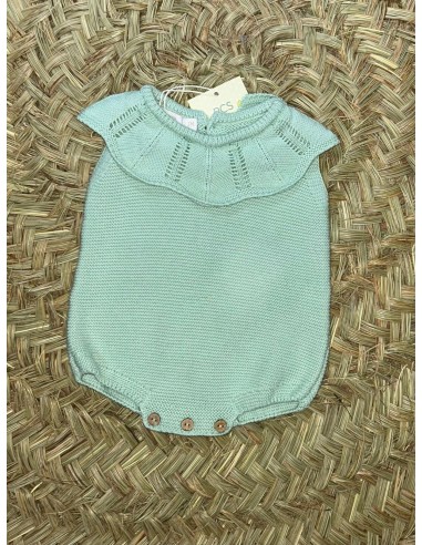 Pelele con cuello verde agua