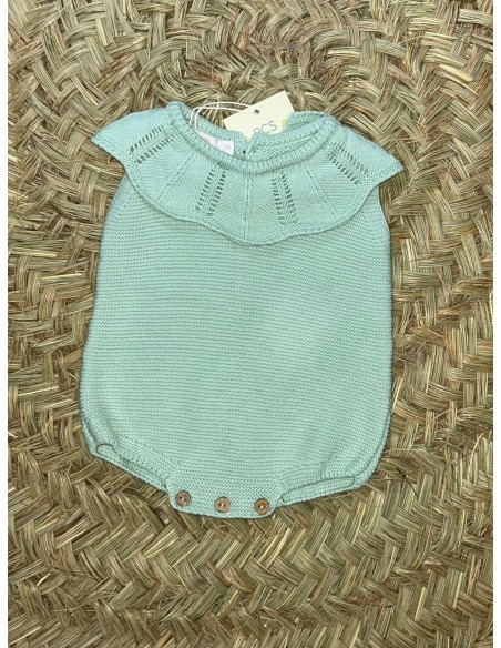 Pelele con cuello verde agua