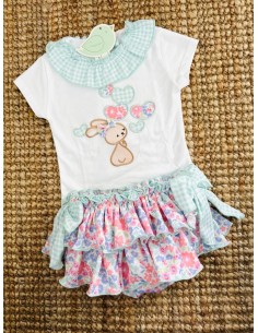 Conjunto conejo niña