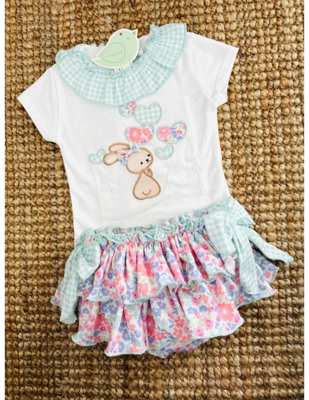 Conjunto conejo niña