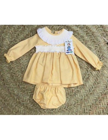 Vestido Amarillo con Braguitas - Alegría y Comodidad para Tu Bebé