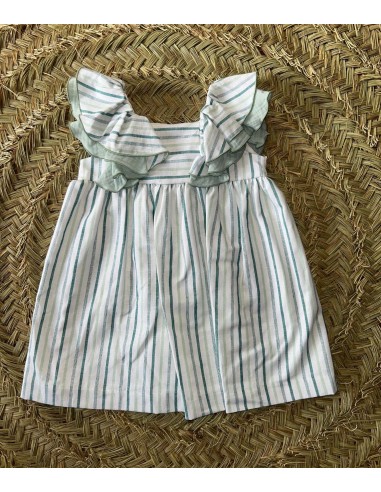Vestido rayas verde