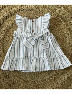 Vestido rayas verdes 2