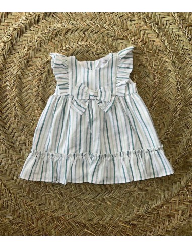 Vestido rayas verdes
