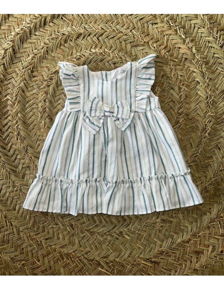 Vestido rayas verdes