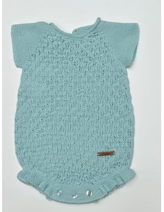 Pelele de hilo en verde agua