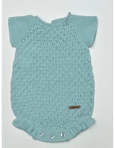 Pelele de hilo en verde agua