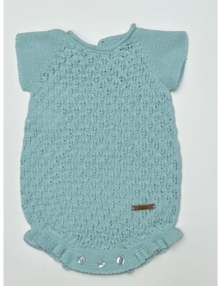 Pelele de hilo en verde agua