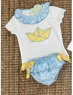 Conjunto de baño barco niña