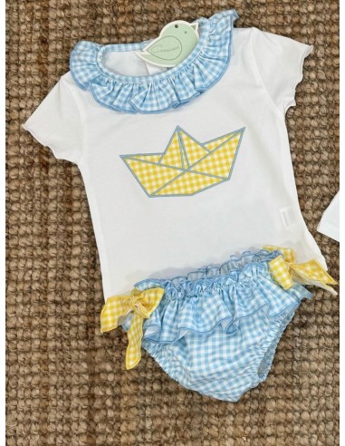 Conjunto de baño barco niña