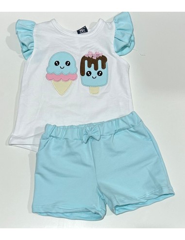 Conjunto helado niña