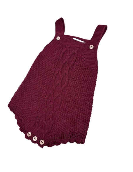 Ranita de lana en burdeos