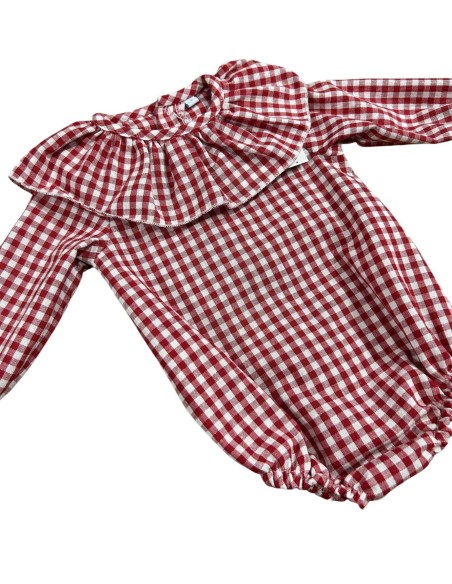 Pelele maxi cuello rojo