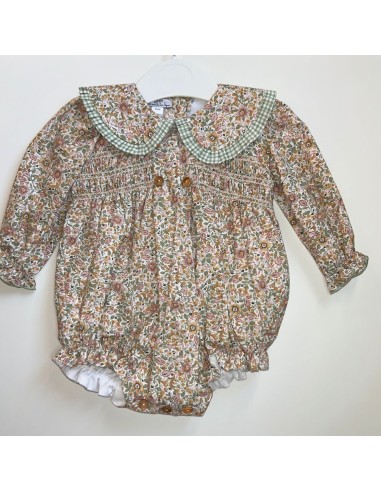 Pelele floral unisex