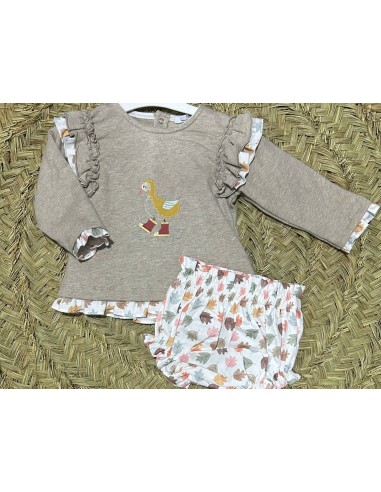 Conjunto niña pato