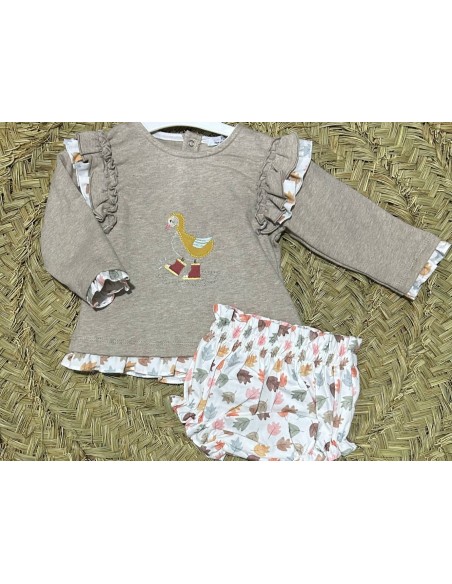 Conjunto niña pato