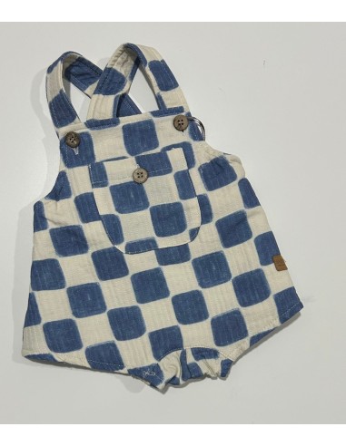 Ranita cuadros azulón