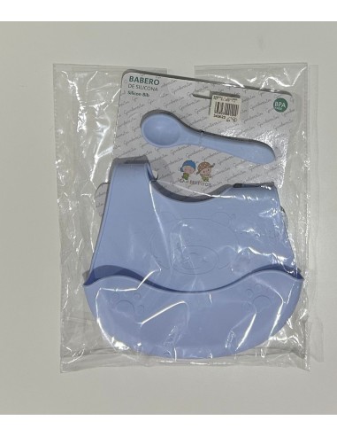 Babero de silicona con cuchara