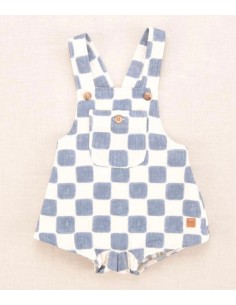 Ranita cuadros azulón