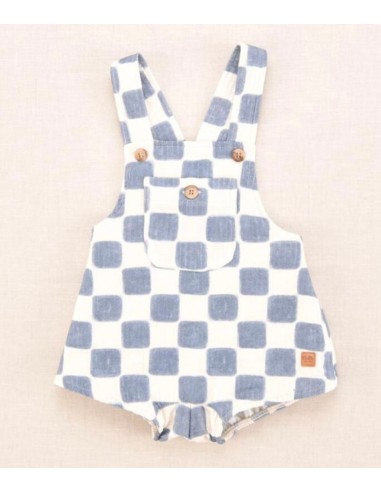 Ranita cuadros azulón