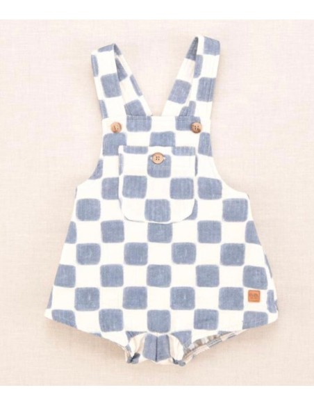 Ranita cuadros azulón