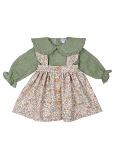 Vestido con camisa de cuello