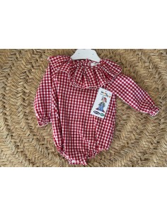 Pelele maxi cuello rojo